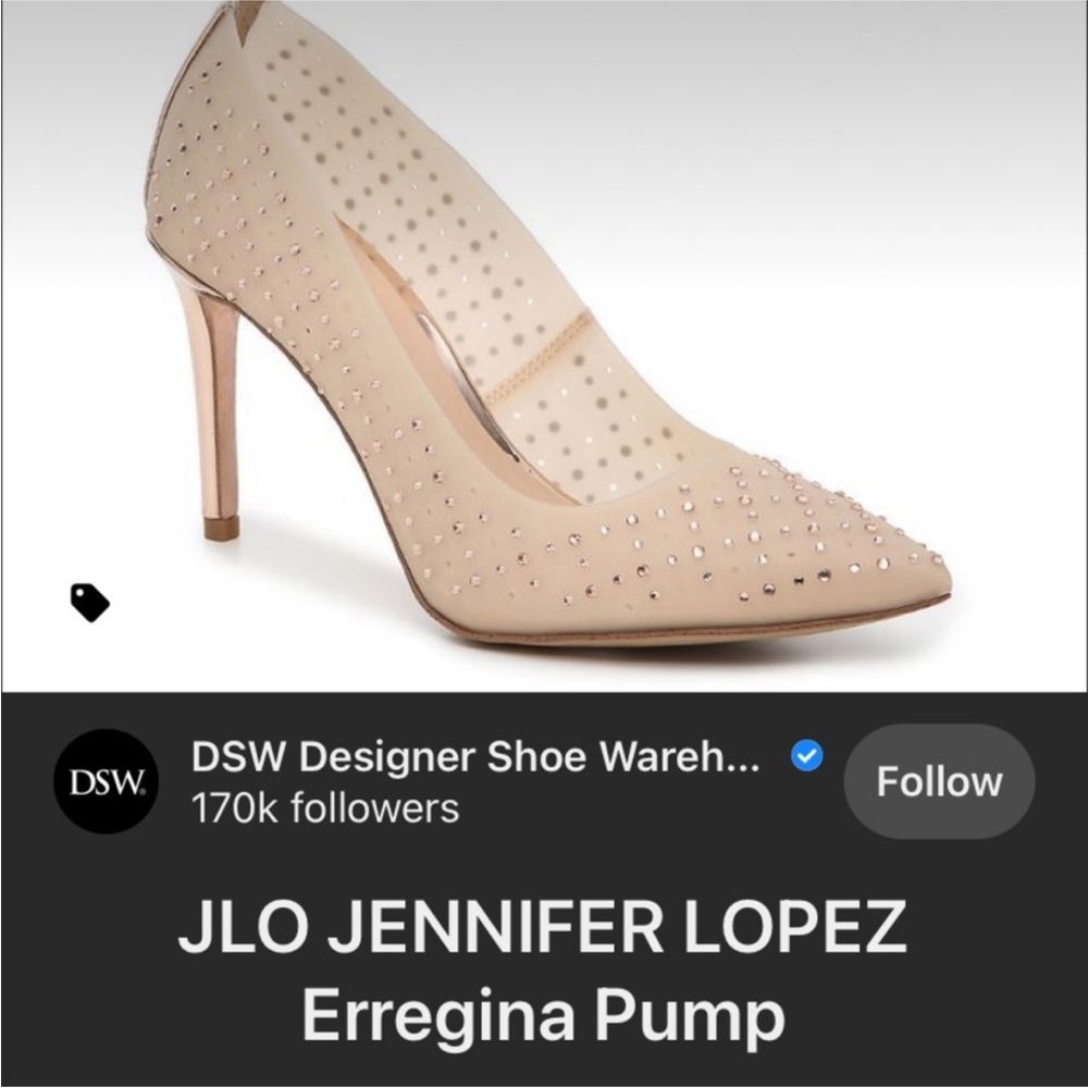 NWT JLO JENNIFER LOPEZ | RHINESTONE ERREGINA 3 3/4" HEEL in Women’s Size 7M